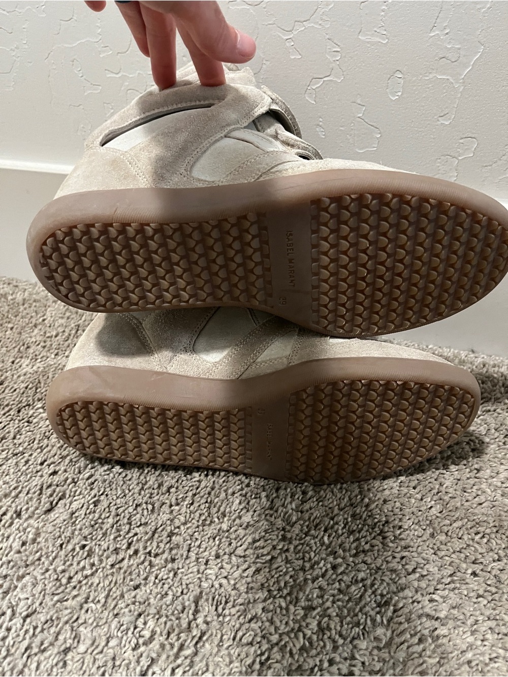Isabel Marat Women’s Bekett Suede High-Top Velcro Sneakers - Picture 4 of 6